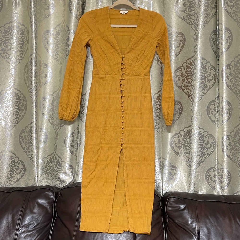 Mustard dress